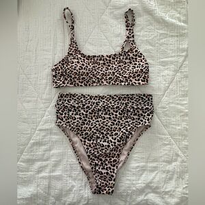 Target Xhilaration Cheetah Print Bikini Swimsuit Medium